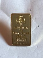 Pin Raiffeisen Goldbarren natürlich unecht