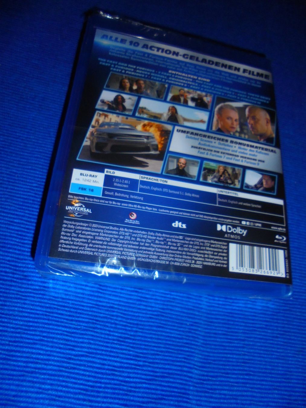 Tutti i DVDs: FAST andFurious 1-10 / blu-ray / ca. 1242 Min. – Nuovo e nell'imballaggio originale da Wattenwil venduto da Firebird1 3