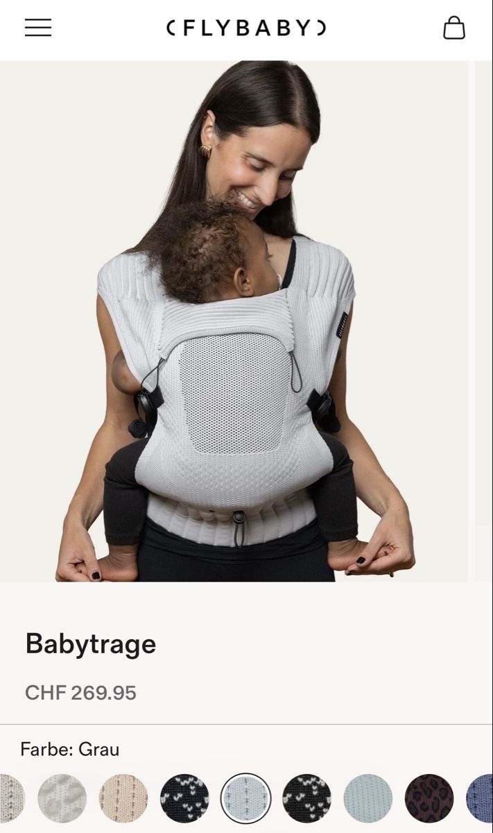 Flybaby Marsupi portabebè: Flybaby Trage – Nuovo (secondo la descrizione) da Herrliberg venduto da milkiway93 1