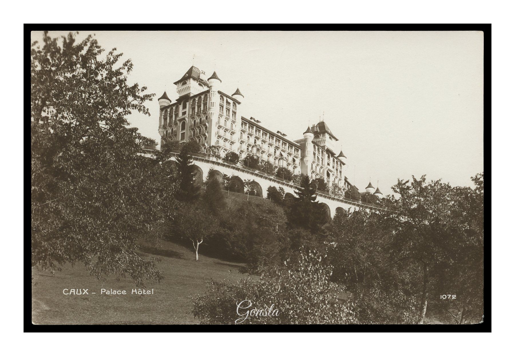 Ansichtskarten: CAUX 1913 "Palace Hôtel" – Gebraucht aus Onex von gonsla01