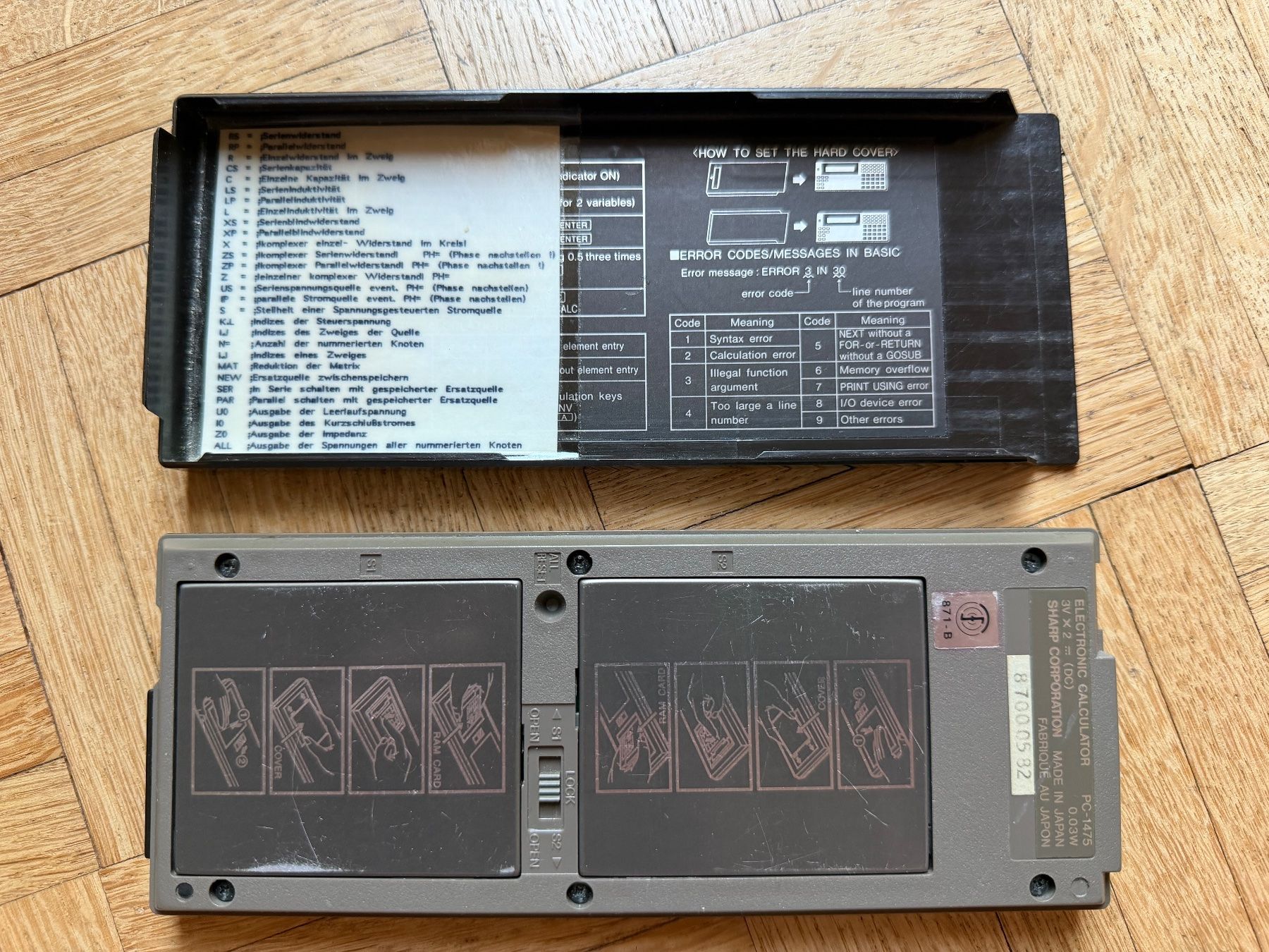 Sharp Taschenrechner: Sharp Pocket Computer PC-1475 – Gebraucht aus Adliswil von synchrot 1
