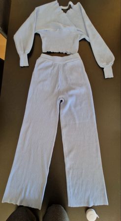 Occult Fashion Strick Set, hellblau, top Zustand