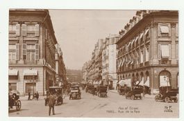 Ansichtskarte Paris Rue de la Paix, Vintage Autos, Gelaufen
