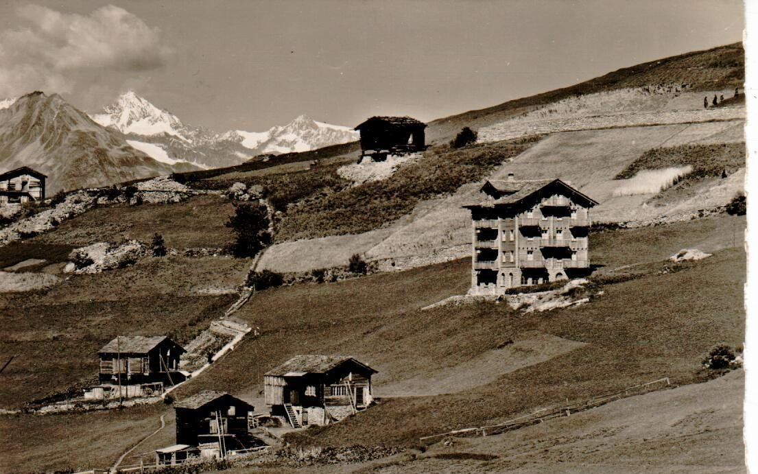 Ansichtskarten: bei Grächen  1948 – Gebraucht aus Wolhusen von Curver9