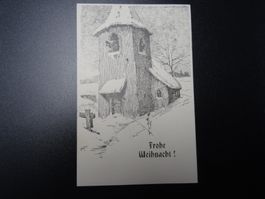 Postkarte Frohe Weihnacht, gestempelt Brugg 26.12.1921