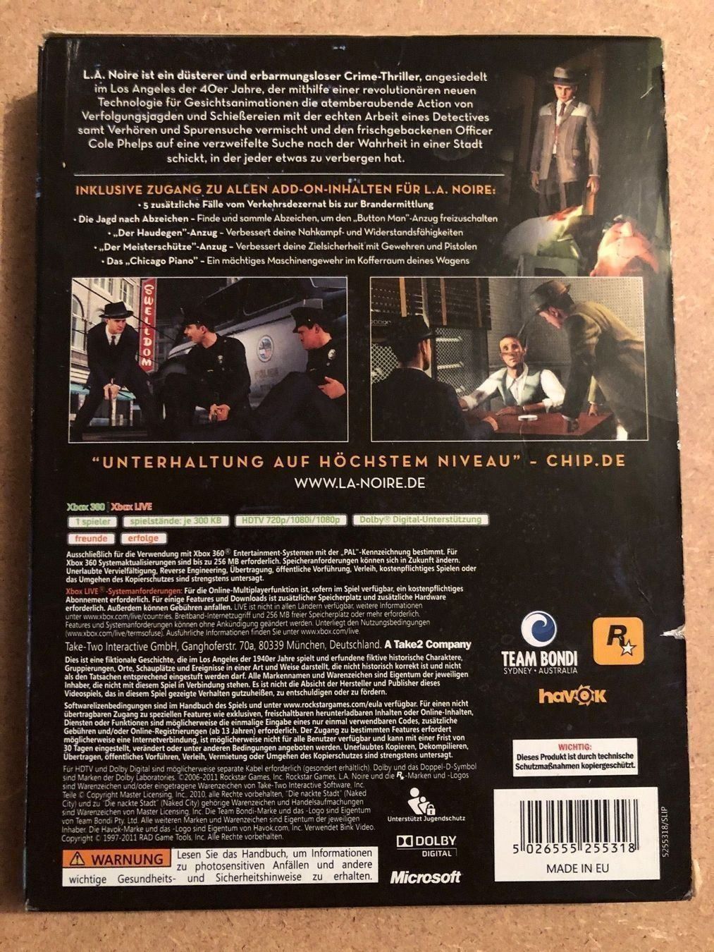 Giochi: L.A. Noir Complete Edition pour Xbox 360 – Usato da Bionnens venduto da Meg011 1