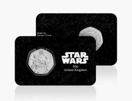 UK - 50 Pence - Luke and Princess Leia 2023 UNC Coin Card