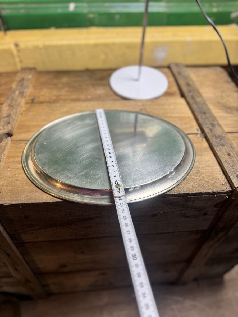 Tutte le decorazioni: Vintage Serviertablett, Metall, Durchmesser ca. 30cm fli – Usato da Küttigen venduto da Melisch1000 4
