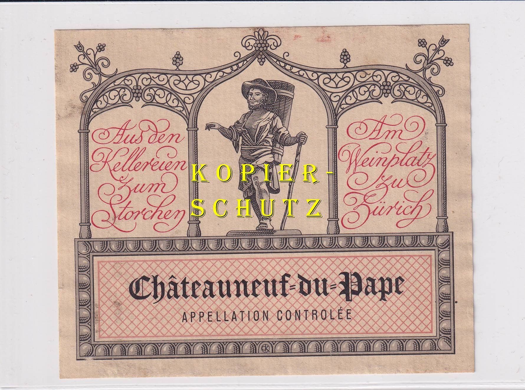 Carta: Etikette - Châteauneuf-du-Pape /bd – Usato da Hombrechtikon venduto da Rudolf07