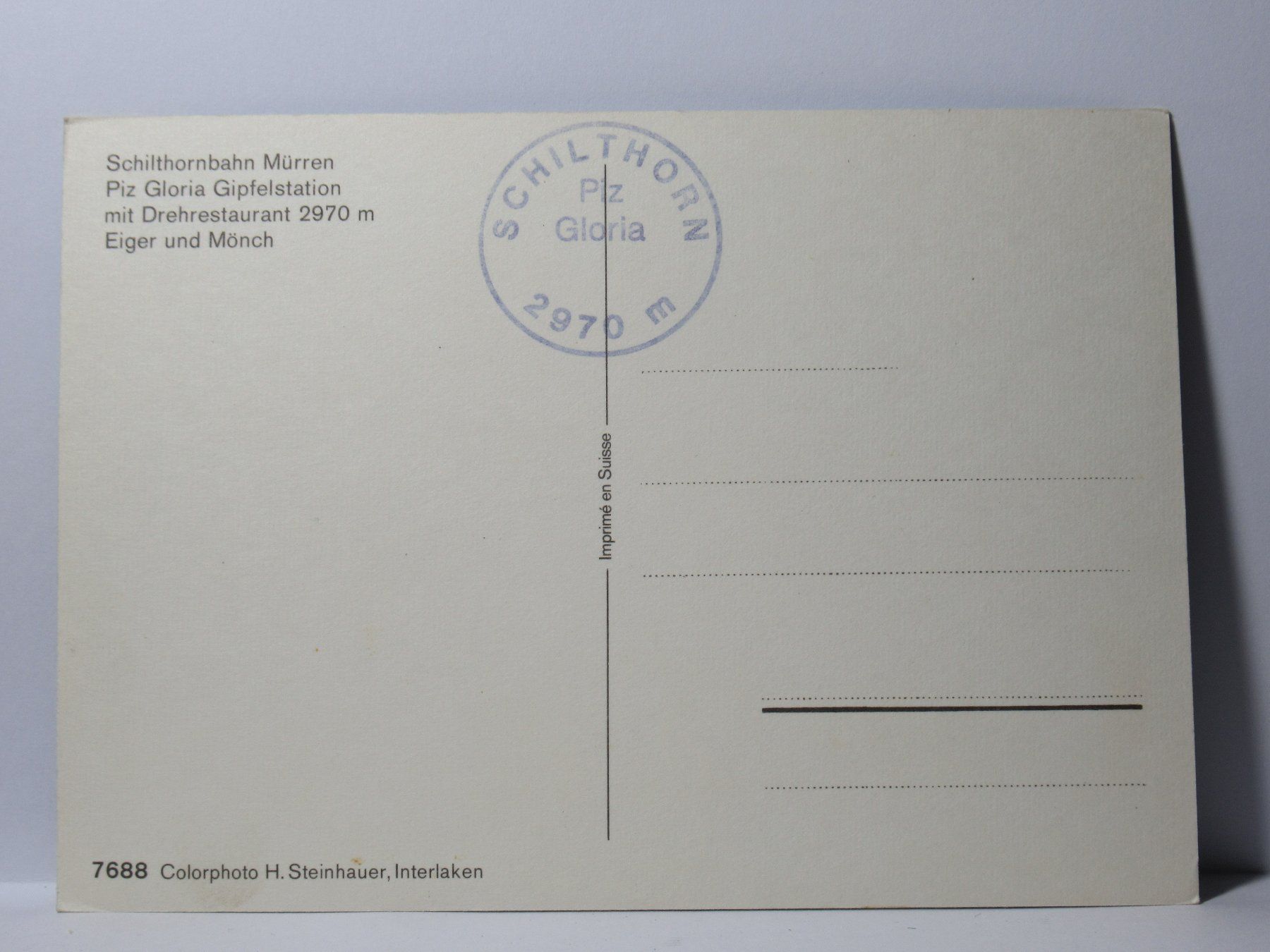 Cartes postales: Schilthorn , Restaurant , Seilbahn – Neuf (Voir description) à Grenchen par Bluemchen1900 1