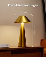 Gold LED Tischlampe Kabellos Akku