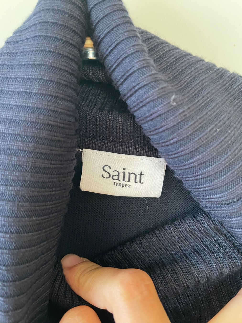 Maglioni & Felpe: Schicker Saint Tropez Rollkragenpullover Dunkelblau Gr. S/M – Usato da Neukirch an der Thur venduto da bee88 1