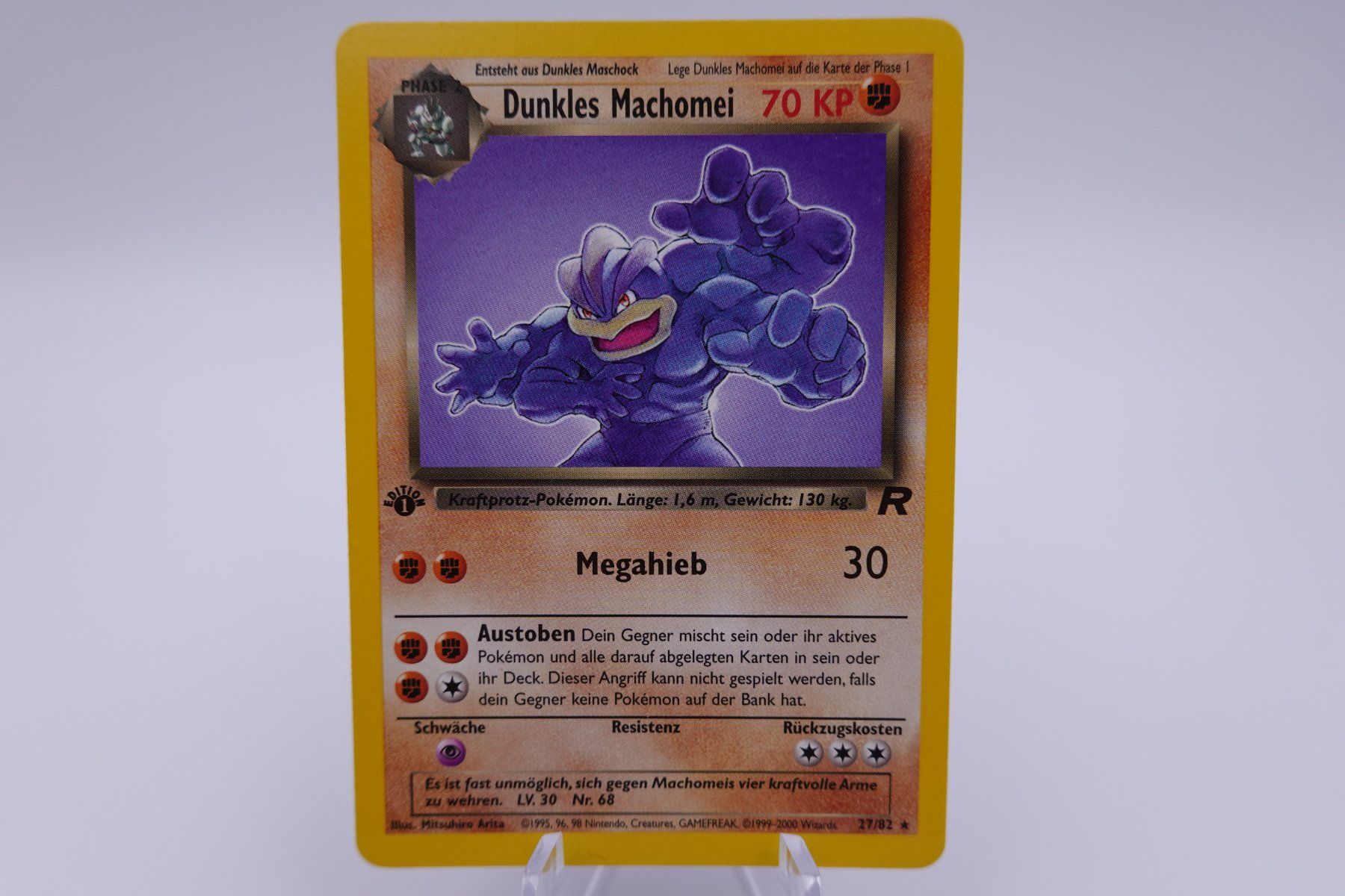 Pokémon Carte collezionabili: Pokémon Dunkles Machomei 1 Edition – Usato da Herisau venduto da ZelliZone