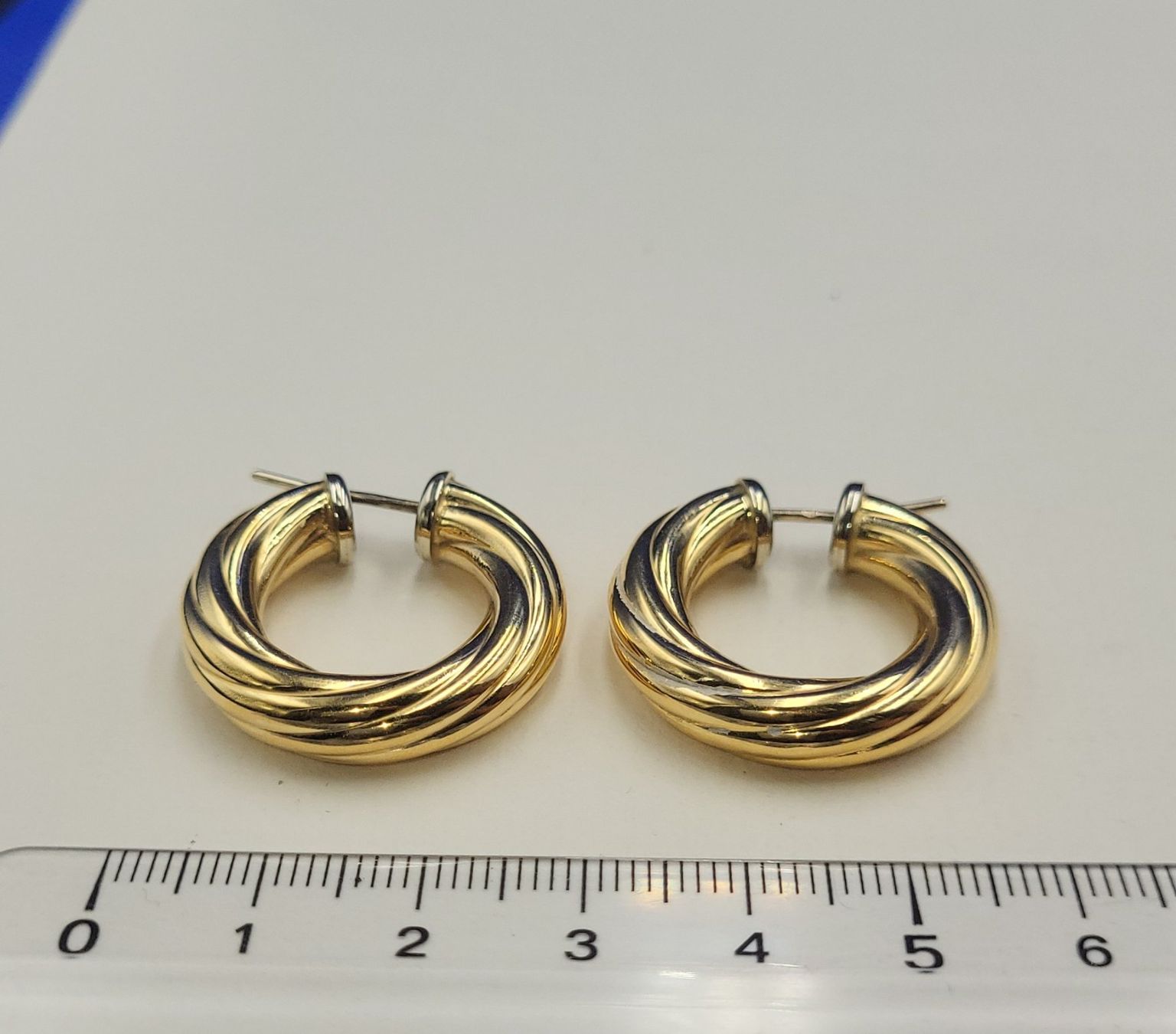 Orecchini pendenti & Orecchini a lobo: 18 Karat 750 Bicolour Gold Ohrringe – Usato da Wald ZH venduto da Aniade