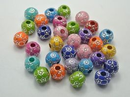 Perles rondes mixtes FOOT 12mm 20 pcs