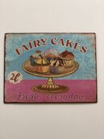 Blechschild "Fairy Cakes"