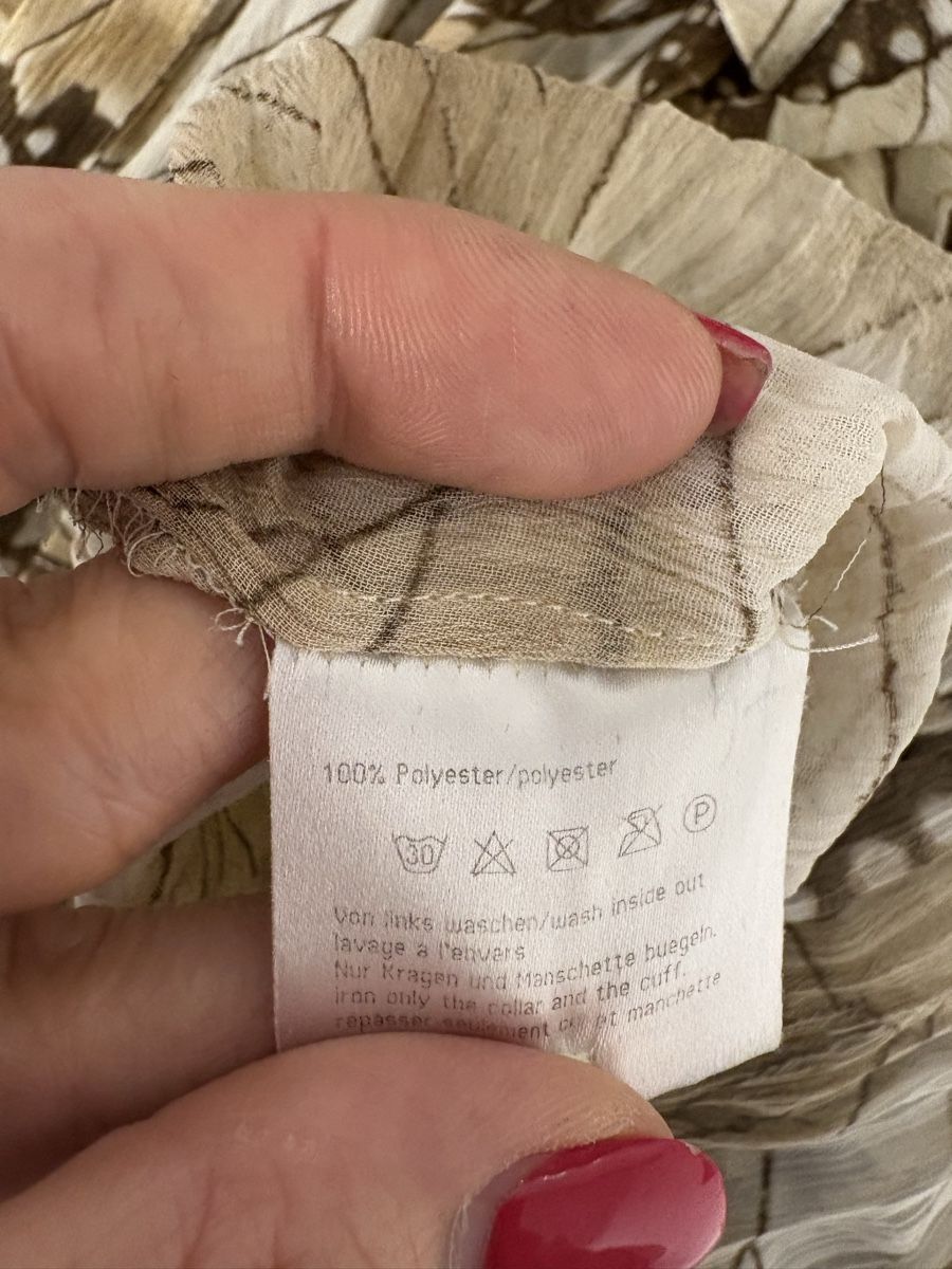 Basler Blusen: Basler Bluse Gr. 40 mit Schmetterling Print beige Crinkle – Neu (gemäss Beschreibung) aus Regensdorf von secondchancefashion 6