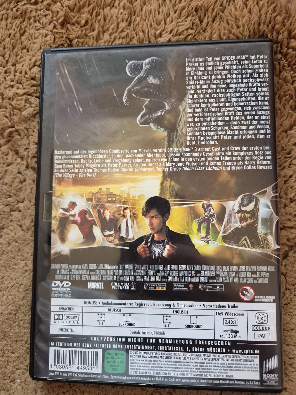 Tutti i DVDs: Spider-Man 3 DVD Top Zustand – Usato da Elsau venduto da 1995staub 1