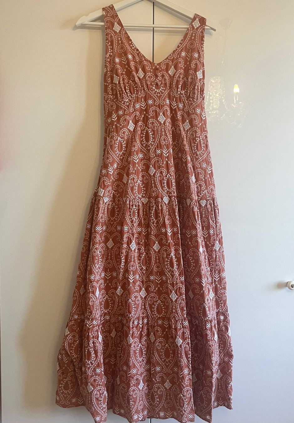 Promod Vestiti: Midikleid Maxikleid Broderie braun – Usato da Luzern venduto da maschmo 1