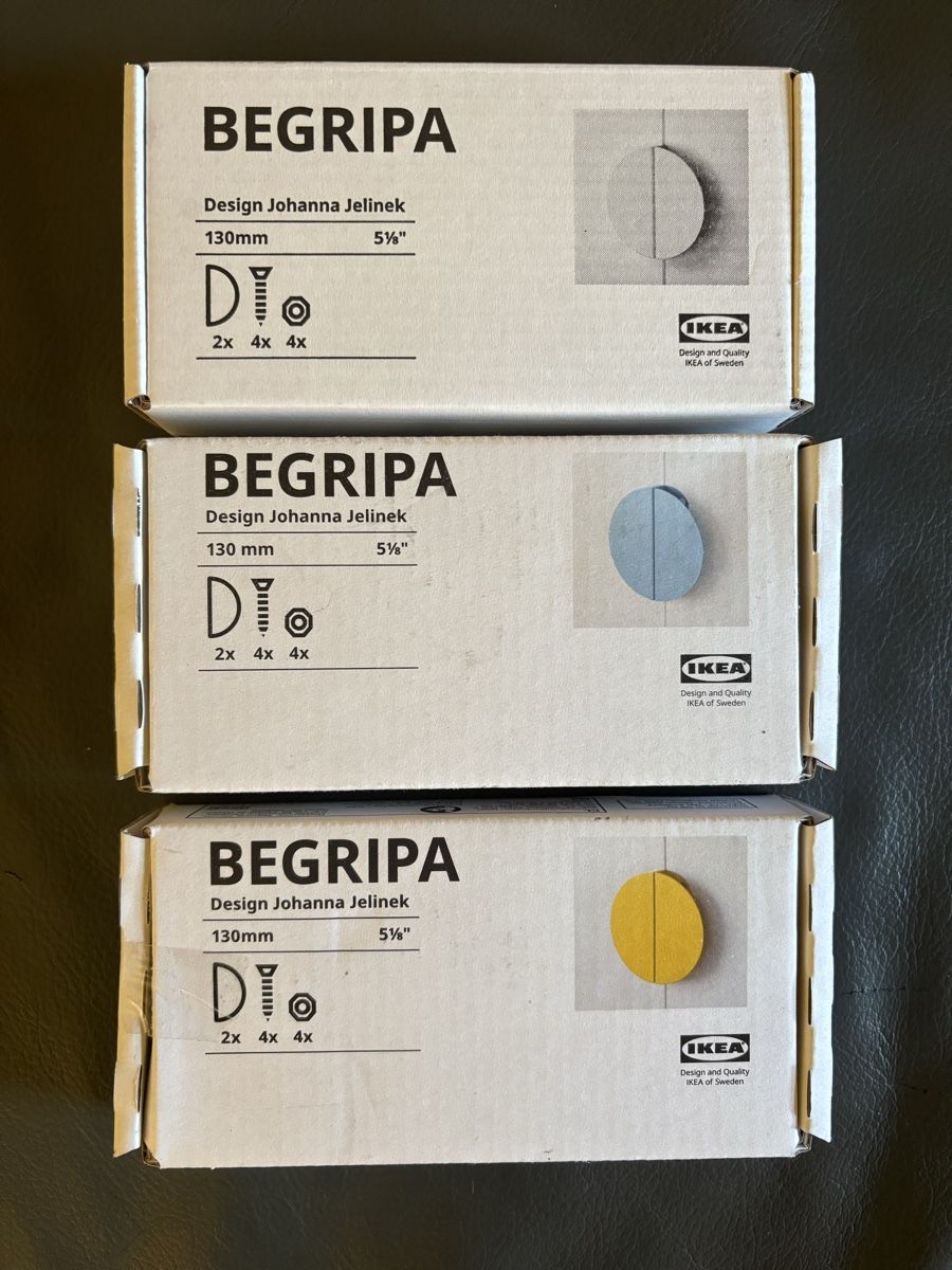 Ikea Eisenwaren: 3x BEGRIPA Griff v. Ikea – Neu und originalverpackt aus Soglio von 111Luna111