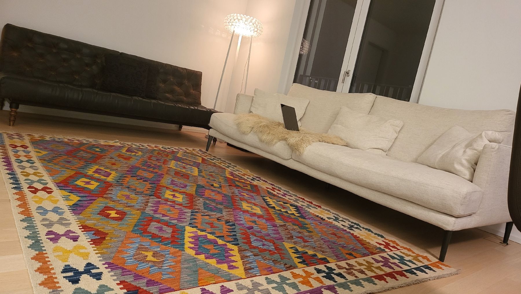 Kelim Tappeti: Moderner Afghan Kelim, handgewebt – Nuovo e nell'imballaggio originale da Neuhausen am Rheinfall venduto da Lambskin 1