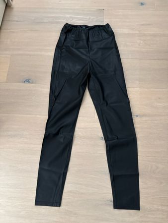 Ralph Lauren Kunstleder Leggings Schwarz Grösse 6 Neu!
