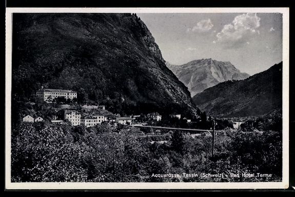 Ansichtskarten: AK Acquarossa /Tessin, Bad, Hotel, Terme – Gebraucht aus Berlin von bartko-reher