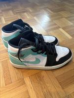 Nike Air Jordan Mid Sneaker türkis schwarz weiss gebraucht