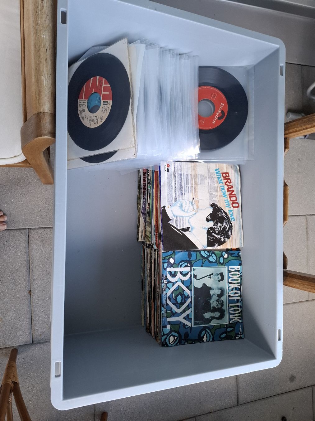 Schallplatten: -Singles Sammlung verschiedene Interpreten  – Gebraucht aus St. Gallen von Leika2000 1