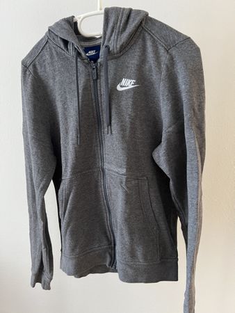 Nike Zip-Hoodie, Grau, Grösse XS - Perfekt für den Übergang!