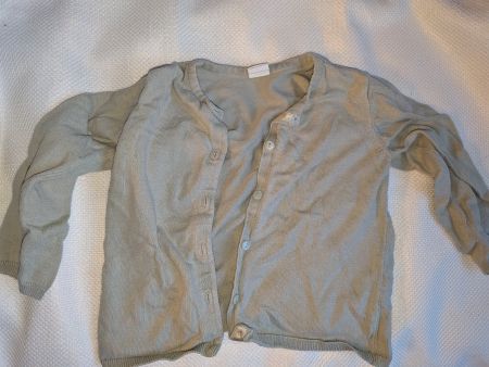 Kinder Strickjacke H&M Grösse 92 grau-grün