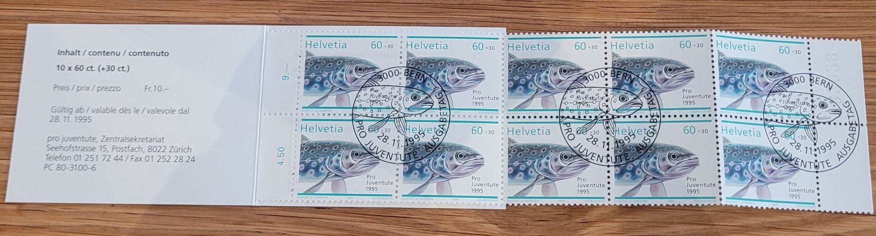 Tous les timbres: Markenheftchen Carnet De Timbre Pro Juventute 1995 – D'occasion à Biel/Bienne par Destockweb 1