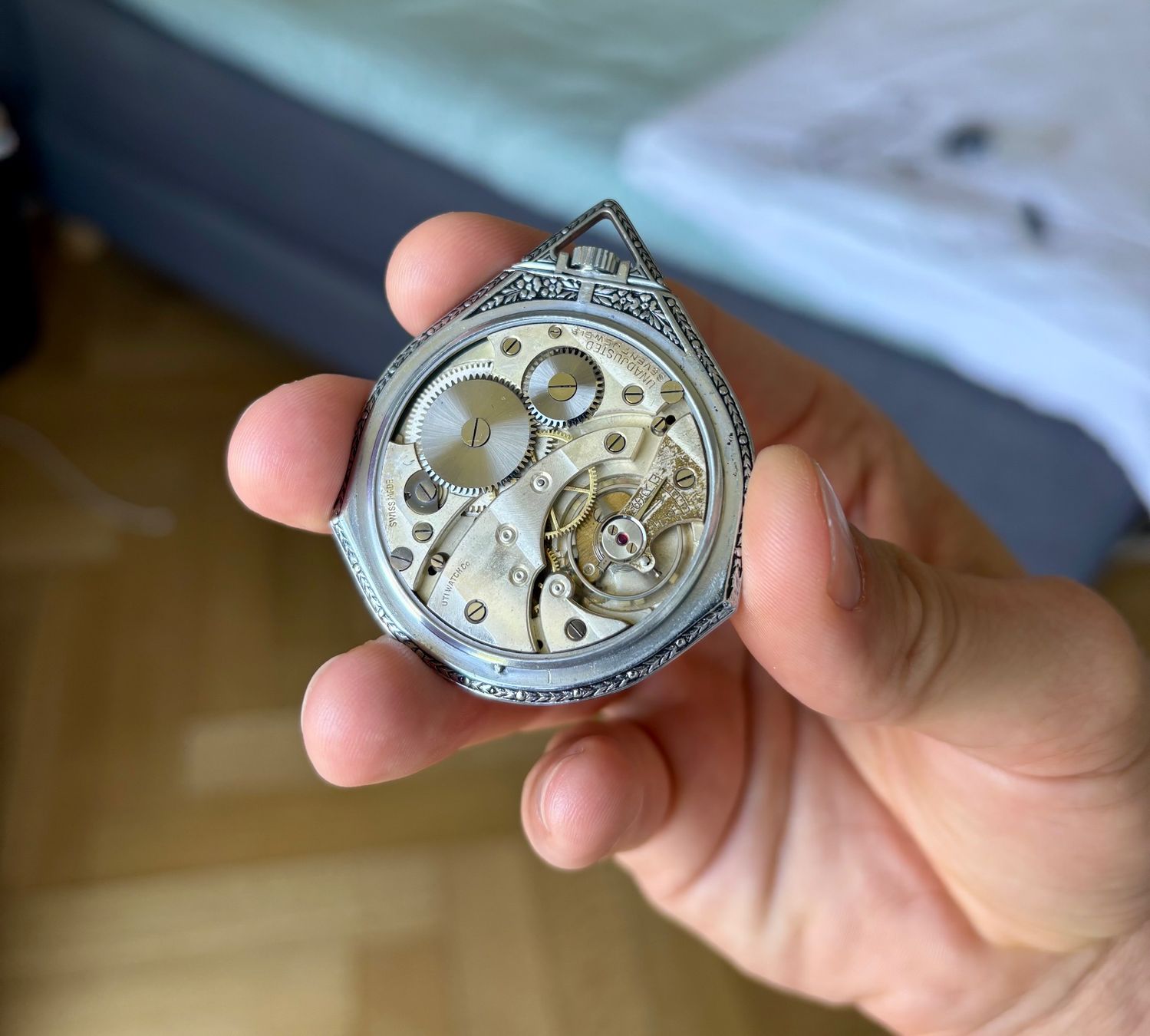 Uhren: Rare jumping hour pocket watch 1930 – Gebraucht aus Lausanne von marinemtr 7