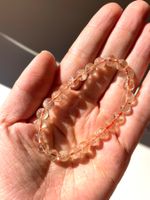 Natürlicher Citrin-Armband Edelstein Armband Ca.7mm