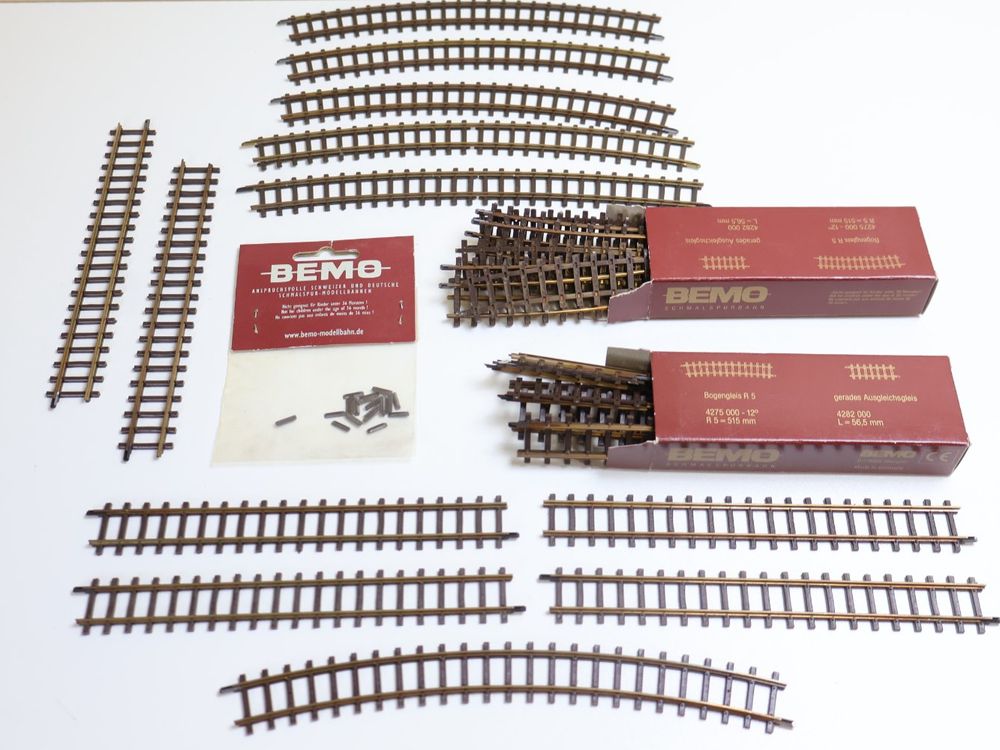 BEMO 24 x Schienen Gleise H0m + Zubehör Set (Gebraucht) in Winterthur ...