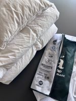 2Junior-Bettdecken- & 1Kopfkissen-Set mit Moschusdaunenfüllu