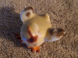 Süsses, Vintage Entenkückchen aus Porzellan fürs Puppenhaus