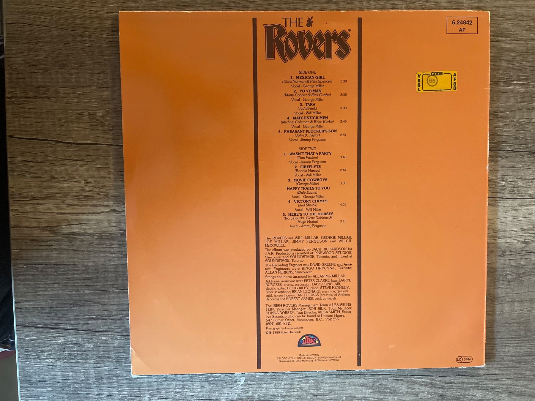 Schallplatten: A661/The Rovers – Gebraucht aus Frutigen von Philippe_jsp 1