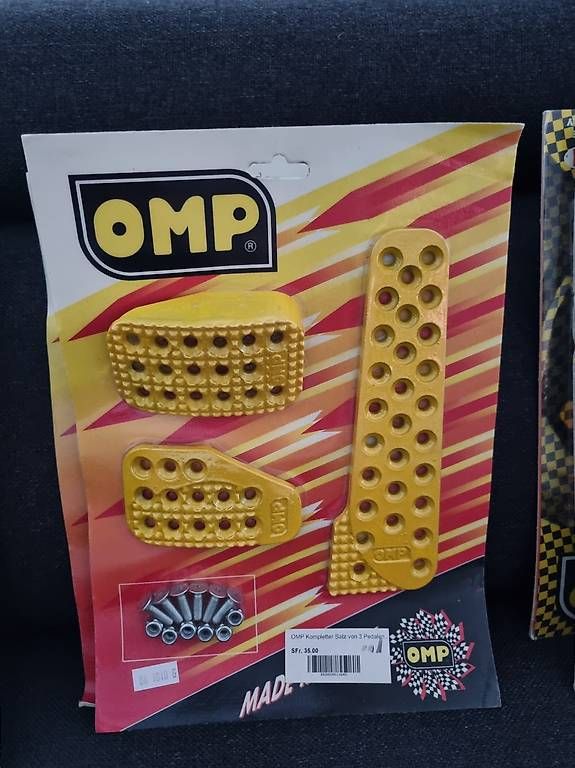 OMP Tutti pezzi di ricambio auto: OMP Alupedal-Set in diversen Farben – Nuovo e nell'imballaggio originale da Neunkirch venduto da shrooms 2