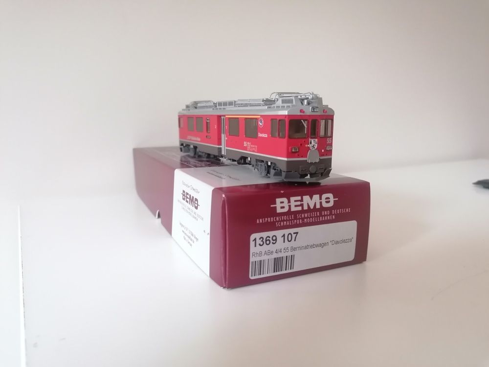 Bemo Modelleisenbahnen: Bemo 1369 107 RhB ABe 4/4 Nr. 55 Digital Sound – Gebraucht aus Viganello von Calanda747 1