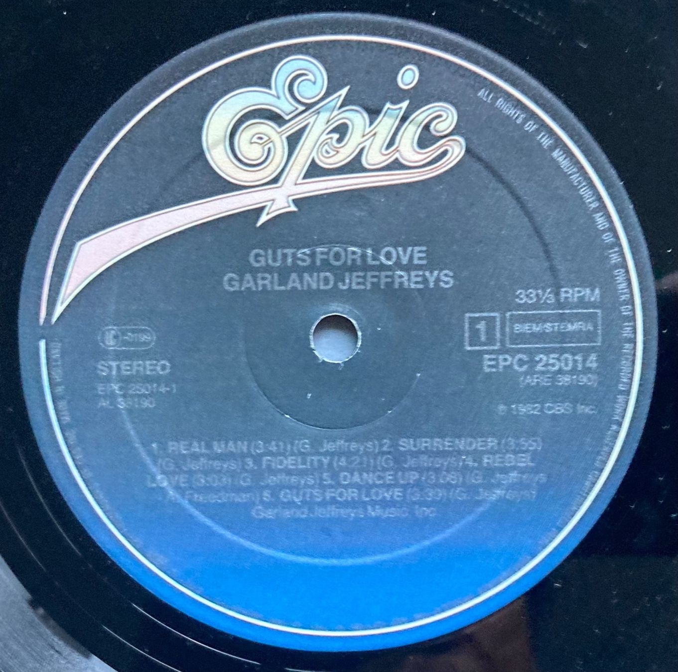 Dischi in vinile: GARLAND JEFFREYS - GUTS FOR LOVE – Usato da Poliez-Pittet venduto da Newtown-Records 3
