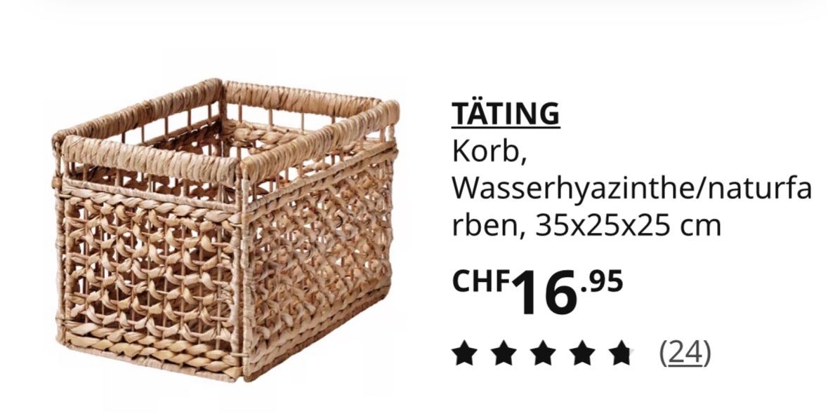 Ikea Altro per la casa: 10er Set IKEA Täting Korb – Usato da Wohlen AG venduto da kissne4 2
