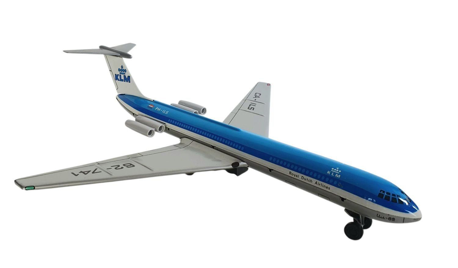 Giocattoli: KLM Blechflugzeug mit Friktionsantrieb OVP – Usato da Flawil venduto da JaguarXJSHE 2