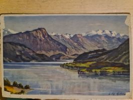 Ansichtskarte Genfersee, 1955