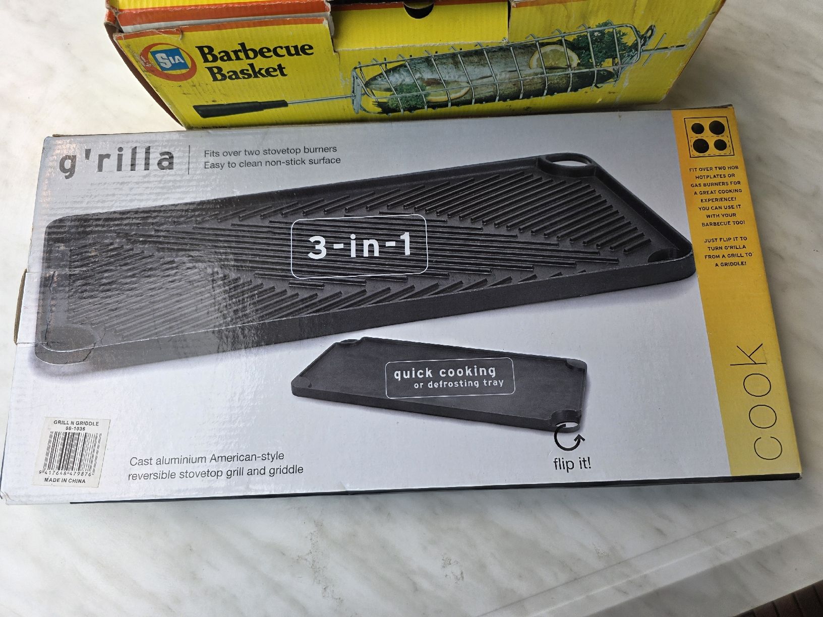 Elettrodomestici da cucina: Barbecue Basket and 3-in-1 Grill Pan – Nuovo e nell'imballaggio originale da Hinwil venduto da Ehretstock8 1