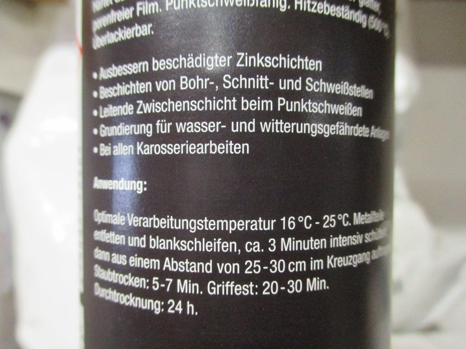 Tutti gli attrezzi: 12 x 400ml Zinkspray dunkel – Nuovo e nell'imballaggio originale da Oberhallau venduto da Gibraltar01 4