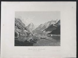 Flüelen Aquatinta von Kälin