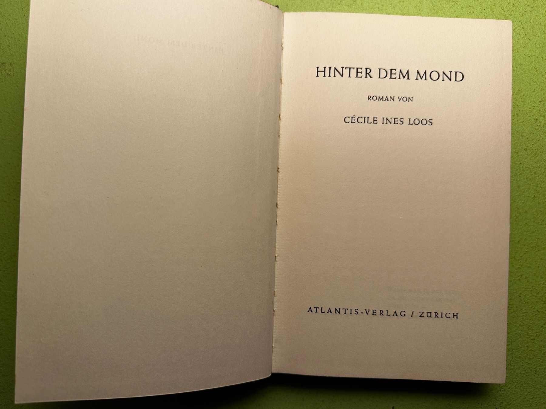 Libri: Cécile Ines Loos: Hinter dem Mond – Usato da Zürich venduto da allp 2