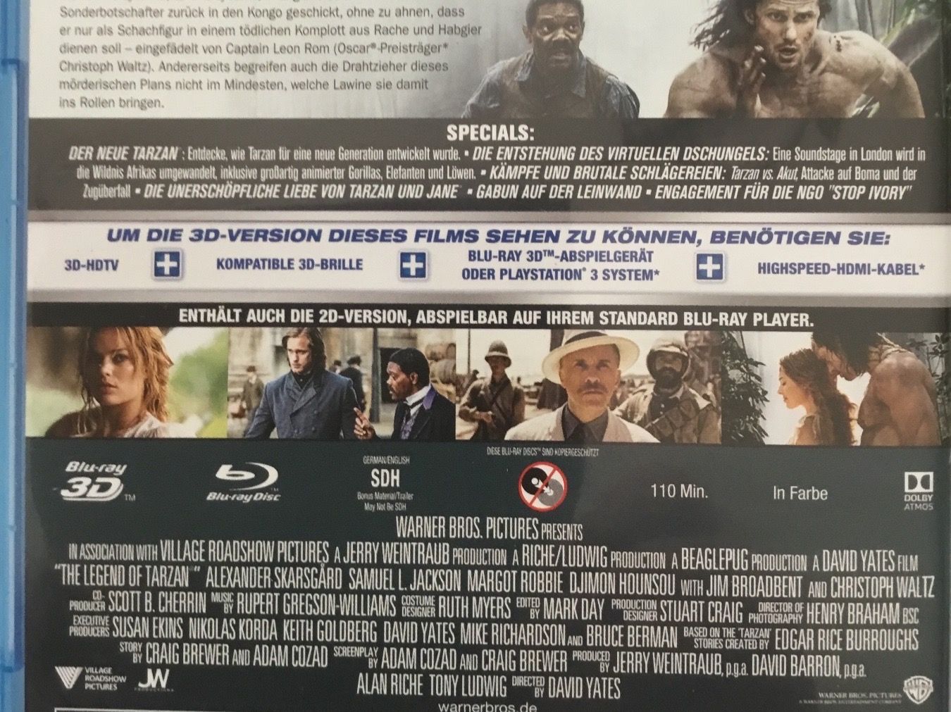 Tutti i DVDs: Tarzan Blu Ray 3D + 2D - Neu Wertig – Nuovo (secondo la descrizione) da Blauen venduto da berlingo65 3