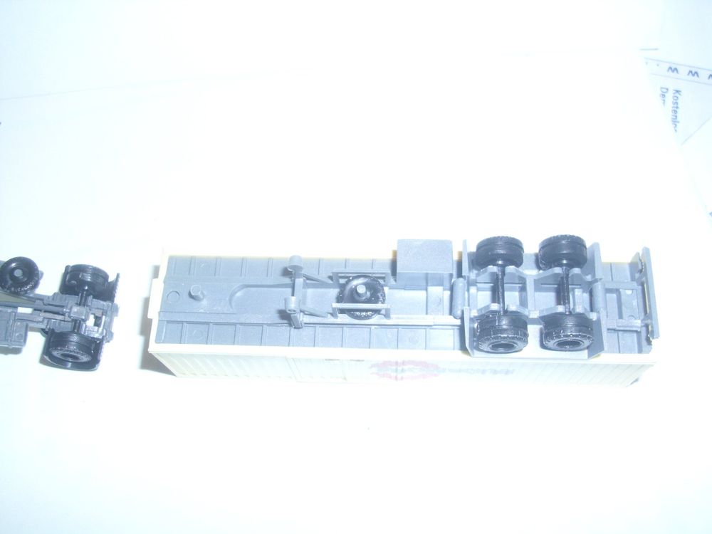 Modellino Tatra Budamobil Camion Con Rimorchio Container – DDR, Scala 1/120, Imballo Originale - Foto 4